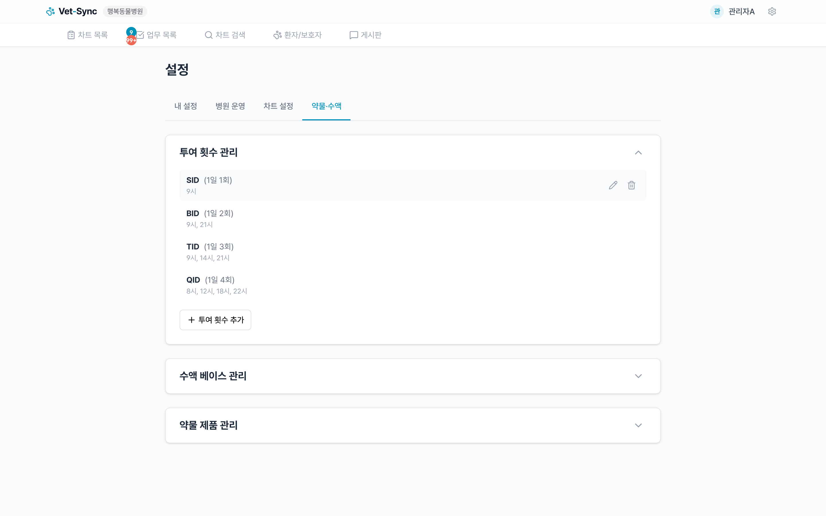 투여 빈도 편집